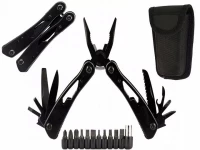 Verk 14384 Viacúčelový vreckový nôž MULTITOOL 20 v 1 čierny
