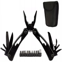 Verk 14384 Viacúčelový vreckový nôž MULTITOOL 20 v 1 čierny