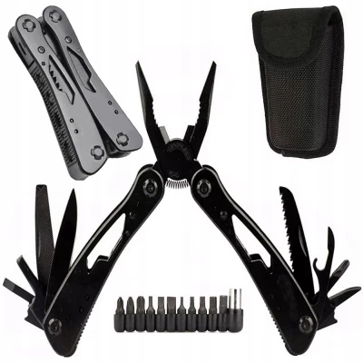 Verk 14384 Viacúčelový vreckový nôž MULTITOOL 20 v 1 čierny