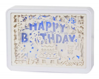 Verk 24185 LED tabule s podsvícením Happy Birthday