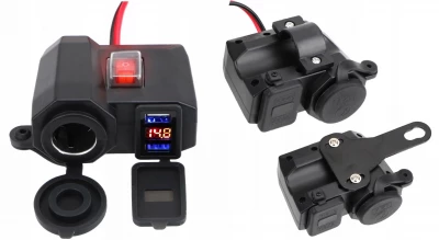 Verk 10065 Zásuvka zapalovače + USB 2A pro motocykly 12V