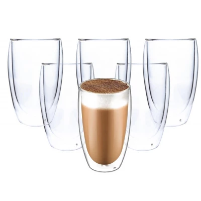 eCa Sklenice na Cafe Latte 450 ml 6 ks