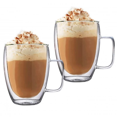 eCa Sklenice na Cafe Latte 350 ml 2 ks