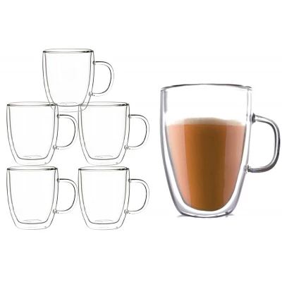 eCa Sklenice na Cafe Latte 350 ml 6 ks