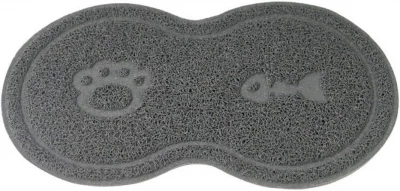 Pronett Podložka pod psiu misku 45 x 25 cm sivá