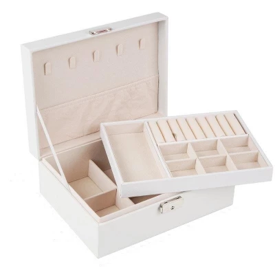 Verk 01788 Designová šperkovnice 23 x 17 x 9 cm bílá