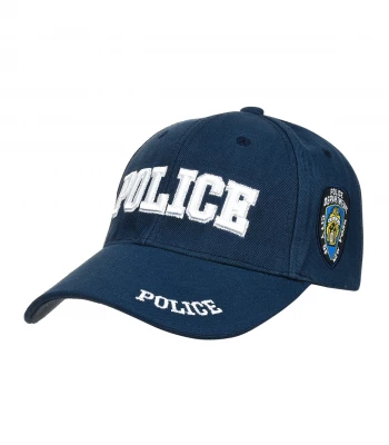 Versoli Šiltovka Unisex s nášivkou POLICE tmavo modrá