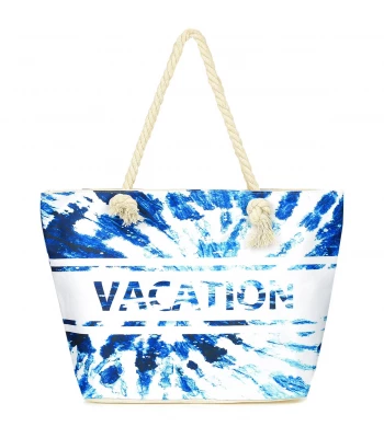 Versoli Plážová taška plátěná s potiskem Vacation vz. 745