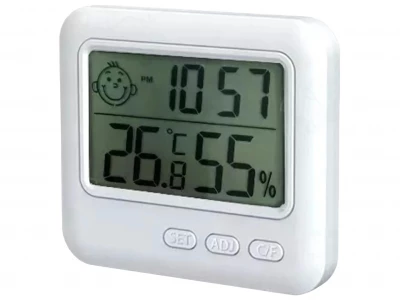 APT AG780 Digitálny teplomer s vlhkomerom biely