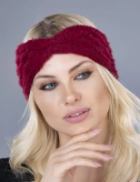 LEMA 1352 Dámská zimní čelenka Alpaka bordo