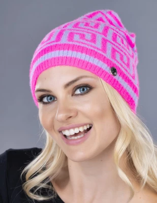 LEMA 1350 Dámská zimní čepice Gloria purpurová