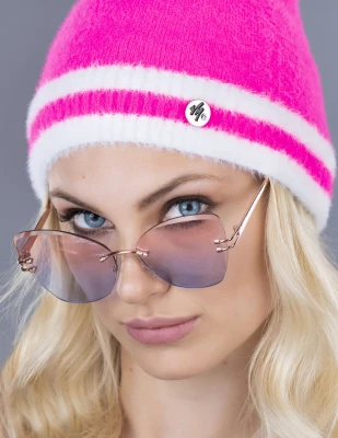 LEMA 1346 Dámská zimní čepice Alpaka purpurová
