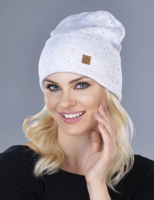 LEMA 1337 Dámská zimní čepice Julian bílá