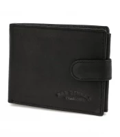 Bag Street Kožená pánská peněženka černá