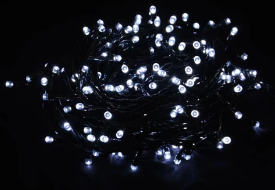 KIK KX5235 Vánoční osvětlení 100 LED, studená bílá, 10m