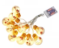 KIK KX5243 Vánoční osvětlení žárovky 50 LED, teplá bílá, 3 m 