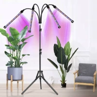 Gardlov 19388 LED Lampička pro pěstování rostlin se stativem, 80 LED, 4 panely 14W
