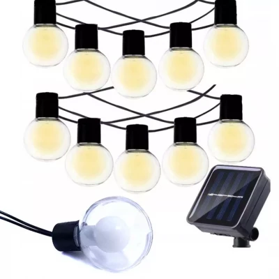 Pronett XJ4450 Svetelná reťaz solárna, žiarovky 20 LED, 4,5 m teplá biela