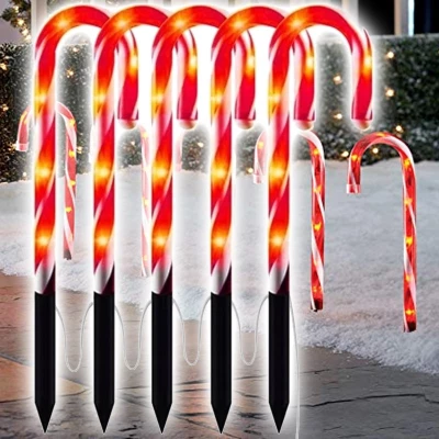 eCa Vánoční LED girlanda z cukrovinek