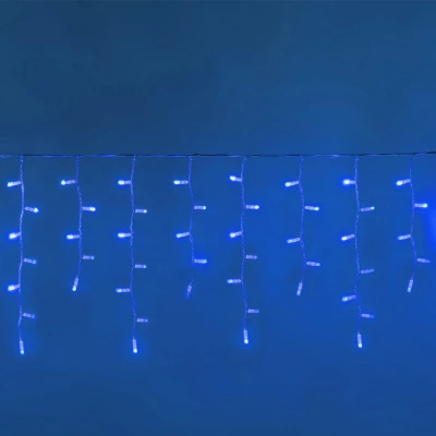 eCa Vánoční světelný závěs 300 LED modrý 15 m