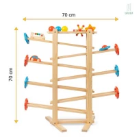 KIK KX5190 Dřevěná kuličková dráha XXL 70 cm