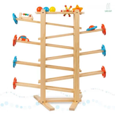 KIK KX5190 Dřevěná kuličková dráha XXL 70 cm