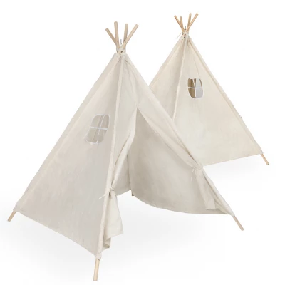 KX KX5187 Dětský stan Tipi Wigwam 135 cm šedý