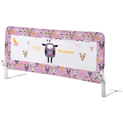 KIK KX5318 Ochranná zábrana na postel 90 cm růžovofialová