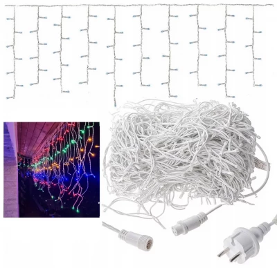 Foxter DAH100 Vánoční světelný závěs FLASH 100 LED, IP44, 30W multicolor 4 m
