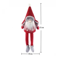 eCa KSN10 Vánoční dekorace Skřítek 41 cm červený