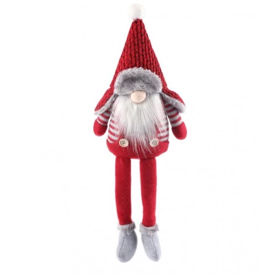 eCa KSN10 Vánoční dekorace Skřítek 41 cm červený