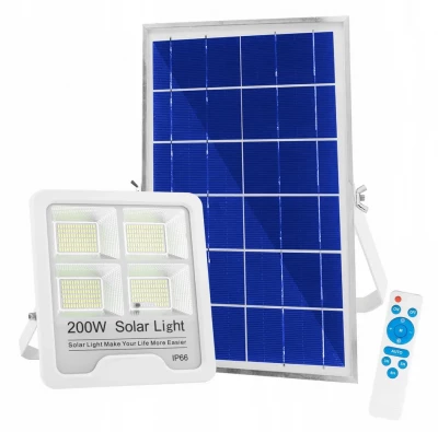 Foxter ETD200W Solární LED reflektor, IP66, dálkové ovládání, 200W