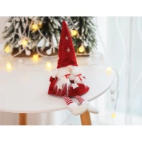 eCa KSN07 Vánoční dekorace Skřítek 32 cm červený