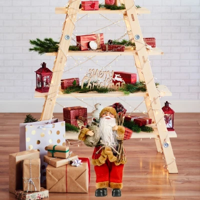 eCa KSN25 Vánoční dekorace Svatý Mikuláš 30 cm červený