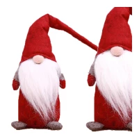 eCa KSN22 Vánoční dekorace Skřítek 44 cm červený 