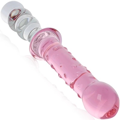Sensual G70 Dildo skleněné 24 cm růžová