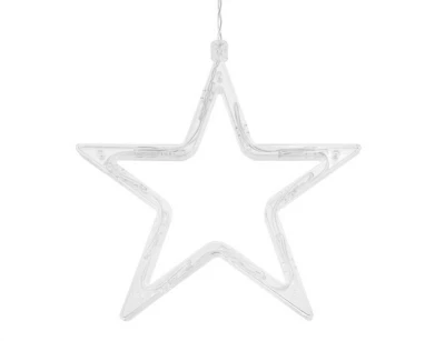 ISO 19750 Světelný závěs hvězdy 138 LED, USB, dálkové ovládání, teplá bílá