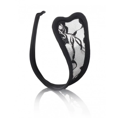 Sensual Dámské samodržící C-string tanga černé
