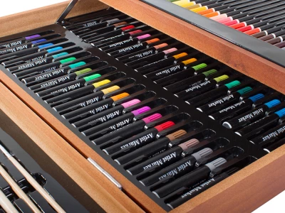 Verk 18234 Velká sada v dřevěném kufříku pro malíře 174 ks