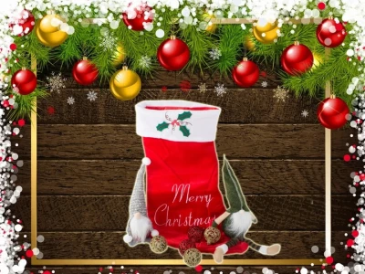 Verk Vánoční pučocha Merry Christmas