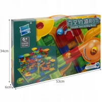 Kruzzel 20452 Kuličková dráha mini kostičky 514 dílků 