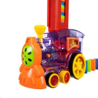 Kruzzel 20561 Stavěcí domino vláček 60 dílů 