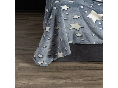 Verk Svietiaca deka Soft Dreams Stars, 150 x 200 cm šedá