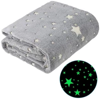 Verk Svietiaca deka Soft Dreams Stars, 150 x 180 cm šedá