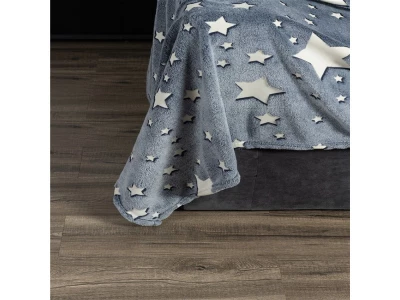 Verk Svietiaca deka Soft Dreams Stars, 150 x 180 cm šedá