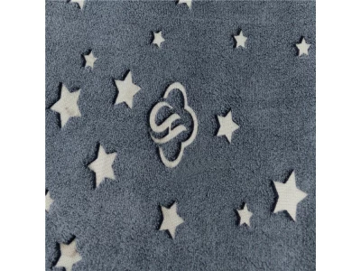Verk Svietiaca deka Soft Dreams Stars, 150 x 180 cm šedá
