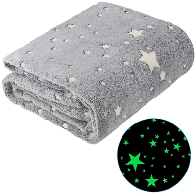 Verk Svietiaca deka Soft Dreams Stars, 150 x 180 cm šedá