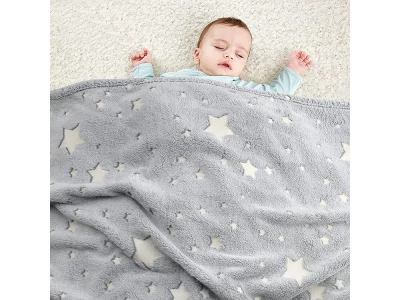 Verk Svietiaca deka Soft Dreams Stars, 150 x 180 cm šedá