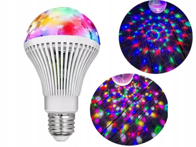 Verk 24272 LED Disko žárovka E27 3W RGB