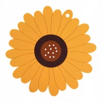 Verk 24239 Silikónová podložka pod hrnček slnečnice oranžová